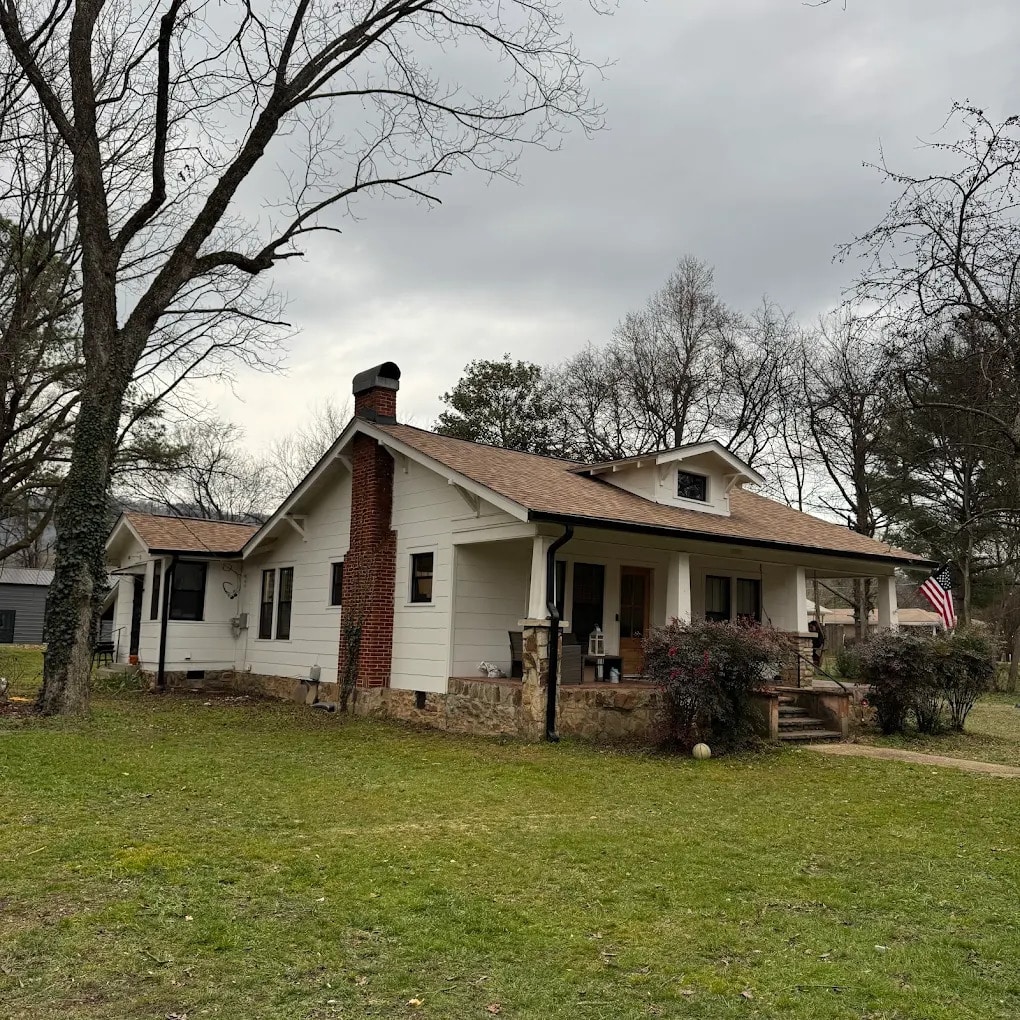 home with a shingle roof