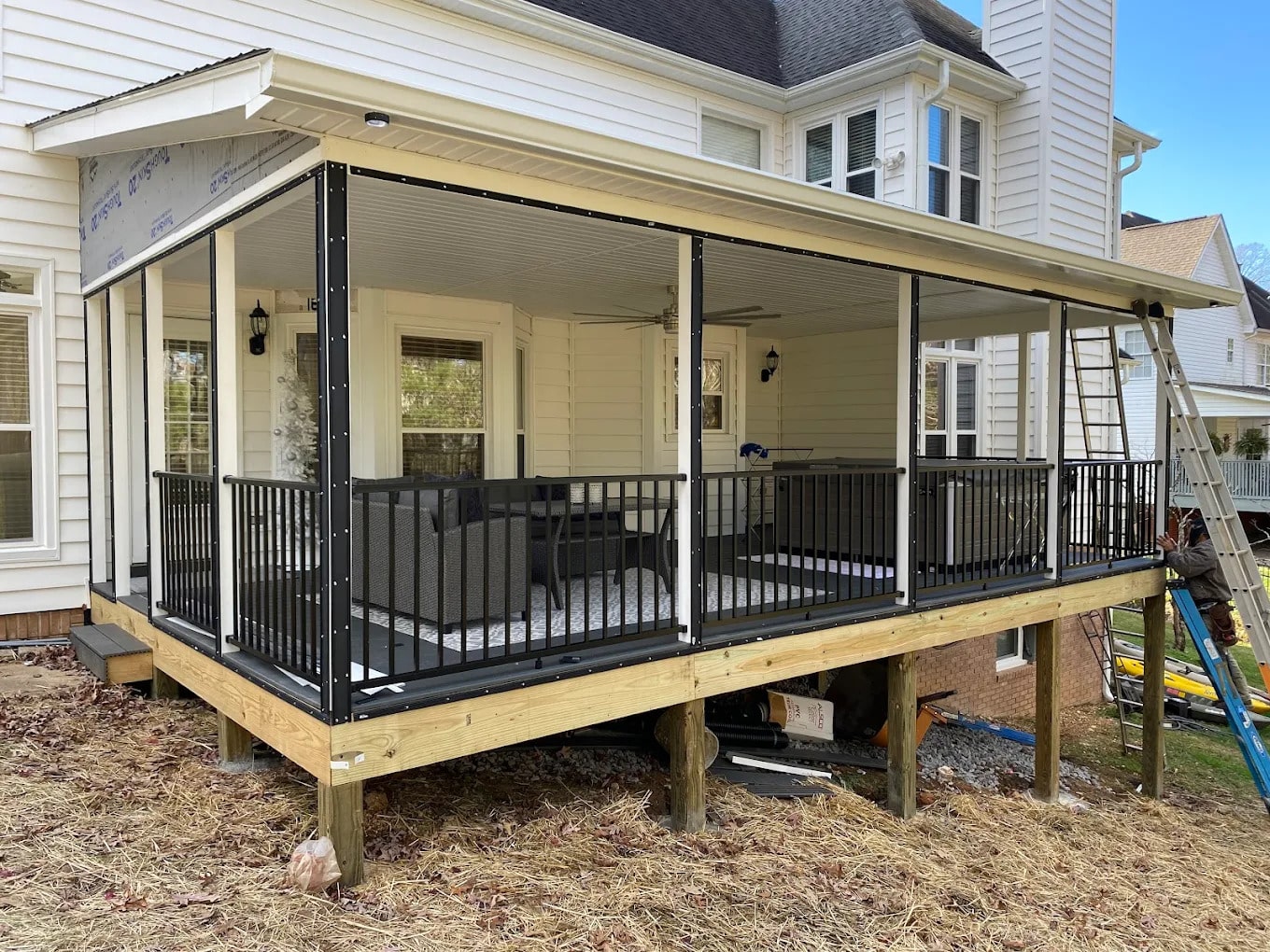 Patio after construction