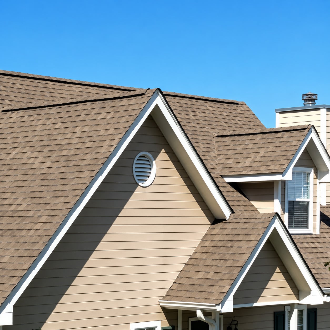 home with a shingle roof