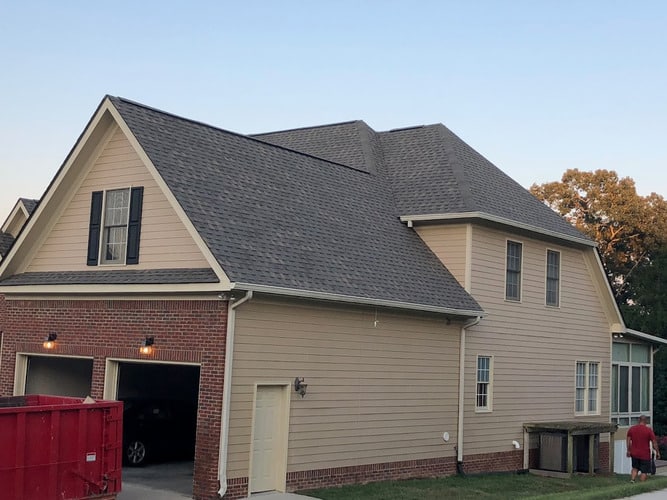 a home with vinyl siding
